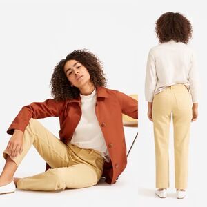 NWT Everlane The Straight Leg Crop High Rise Pants in Hemp 20 / 20T
